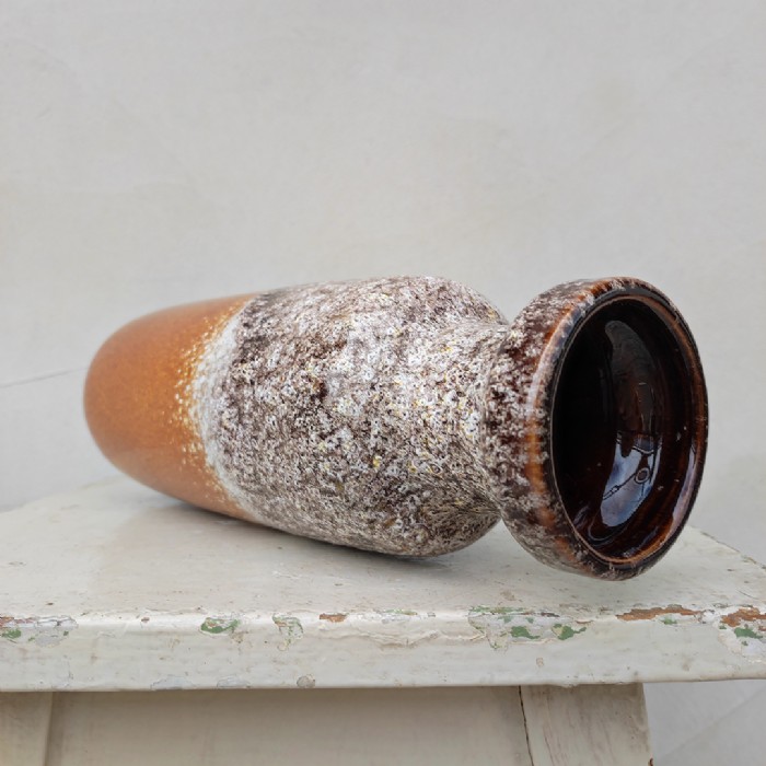 Passa il mouse sull'immagine per ingrandire Immagine dell'articolo Decorativi Vaso Fat lava West Germany vintage n.322