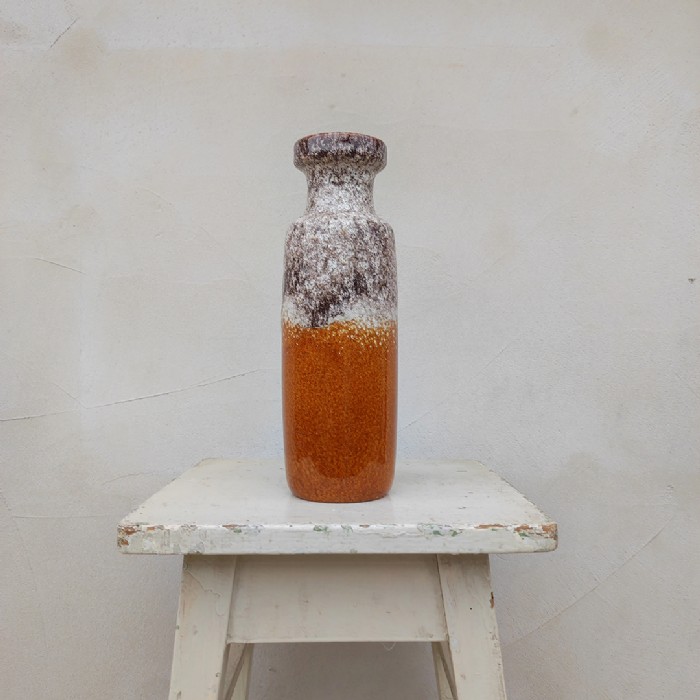 Passa il mouse sull'immagine per ingrandire Immagine dell'articolo Decorativi Vaso Fat lava West Germany vintage n.322