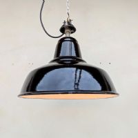 Ingrandisci l'immagine Miniatura dell'articolo Lampada industriale a sospensione Lampada industriale a sospensione belga vintage D31 n.357