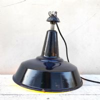 Miniatura dell'articolo Lampada industriale a sospensione Lampada industriale a sospensione italiana vintage D30,5 n.393