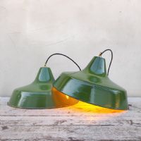 Miniatura dell'articolo Lampada industriale a sospensione bulgara vintage - Oggetto n.254
