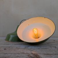 Miniatura dell'articolo Lampada industriale a sospensione bulgara vintage - Oggetto n.254