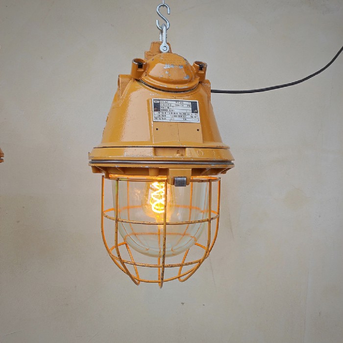 Miniatura dell'articolo Lampada industriale antiesplosione EOW DDR a sospensione - Oggetto n.36