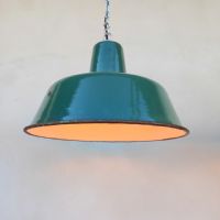 Ingrandisci l'immagine Miniatura dell'articolo Lampada industriale a sospensione Lampada industriale polacca a sospensione vintage D32.5 n.376