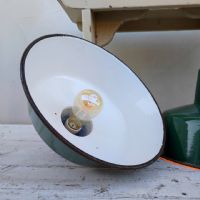 Ingrandisci l'immagine Miniatura dell'articolo Lampada industriale a sospensione Lampada industriale polacca a sospensione vintage D32.5 n.376