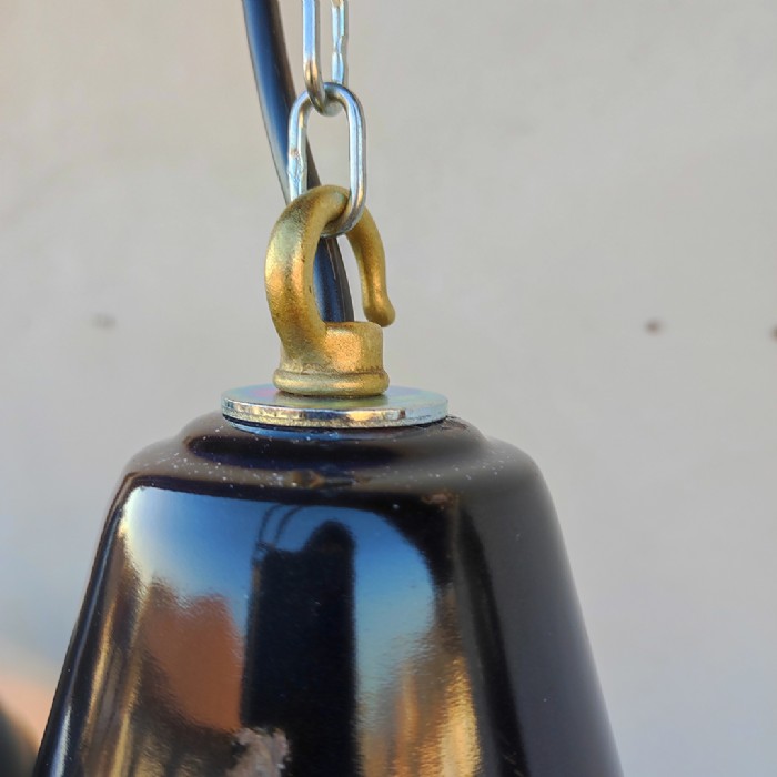 Miniatura dell'articolo Lampade industriali a sospensione vintage (coppia) D40 - Oggetto n.228