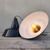 Miniatura dell'articolo Lampade industriali a sospensione vintage (coppia) D40 - Oggetto n.228