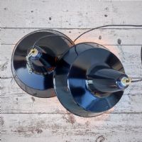 Miniatura dell'articolo Lampade industriali a sospensione vintage (coppia) D40 - Oggetto n.228