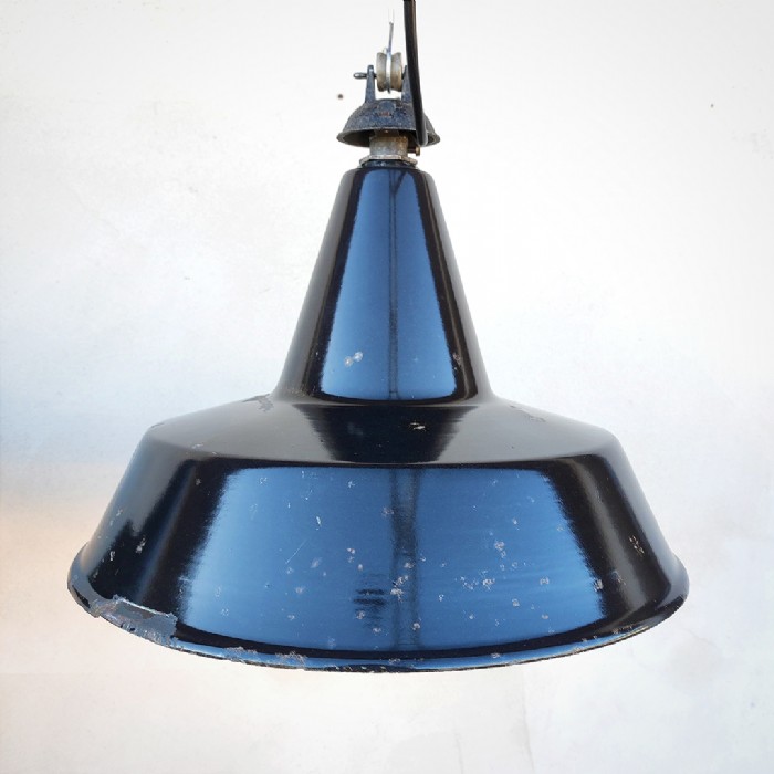 Miniatura dell'articolo Lampade industriali a sospensione vintage (coppia) - Oggetto n.229