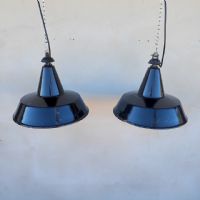 Miniatura dell'articolo Lampade industriali a sospensione vintage (coppia) - Oggetto n.229