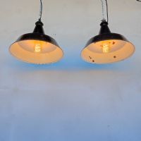 Miniatura dell'articolo Lampade industriali a sospensione vintage (coppia) - Oggetto n.229