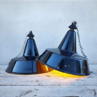 Miniatura dell'articolo Lampade industriali a sospensione vintage (coppia) - Oggetto n.229
