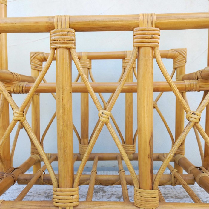 Passa il mouse sull'immagine per ingrandire Immagine dell'articolo Contenitori Portariviste in bamboo vintage n.478