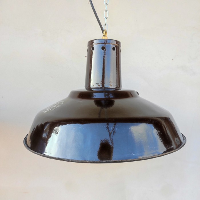 Miniatura dell'articolo Lampade industriali a sospensione vintage (coppia) - Oggetto n.230
