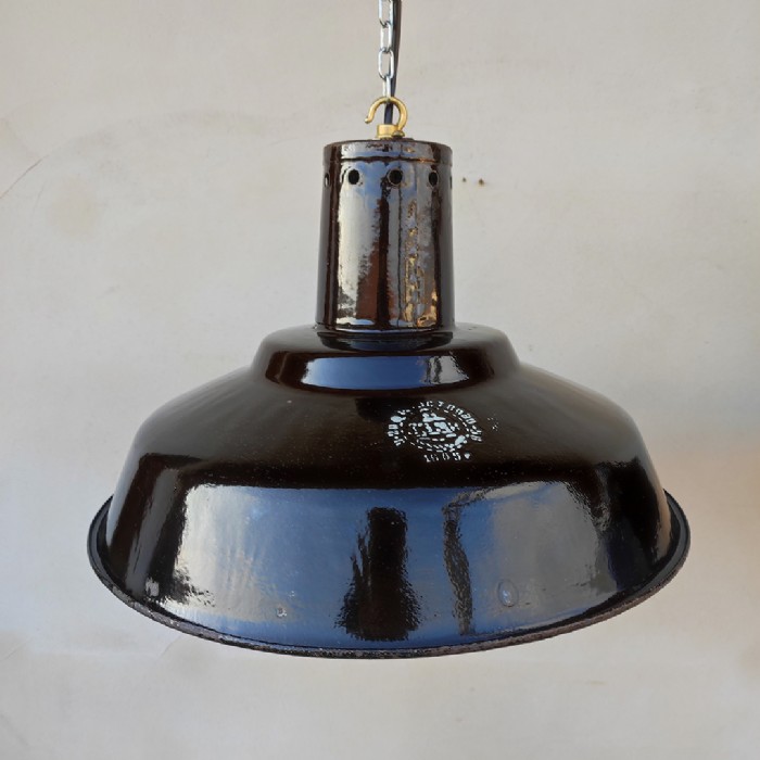 Miniatura dell'articolo Lampade industriali a sospensione vintage (coppia) - Oggetto n.230