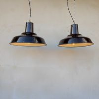 Miniatura dell'articolo Lampade industriali a sospensione vintage (coppia) - Oggetto n.230
