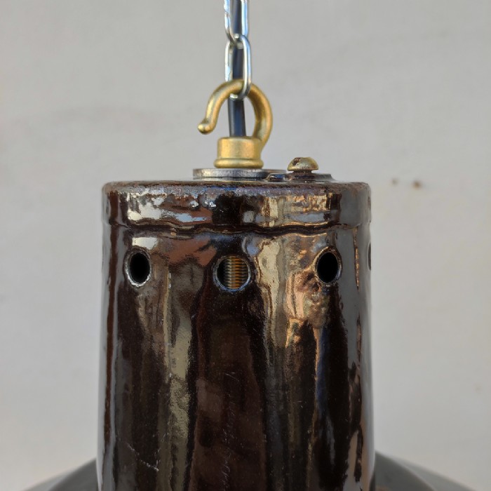 Miniatura dell'articolo Lampade industriali a sospensione vintage (coppia) - Oggetto n.230