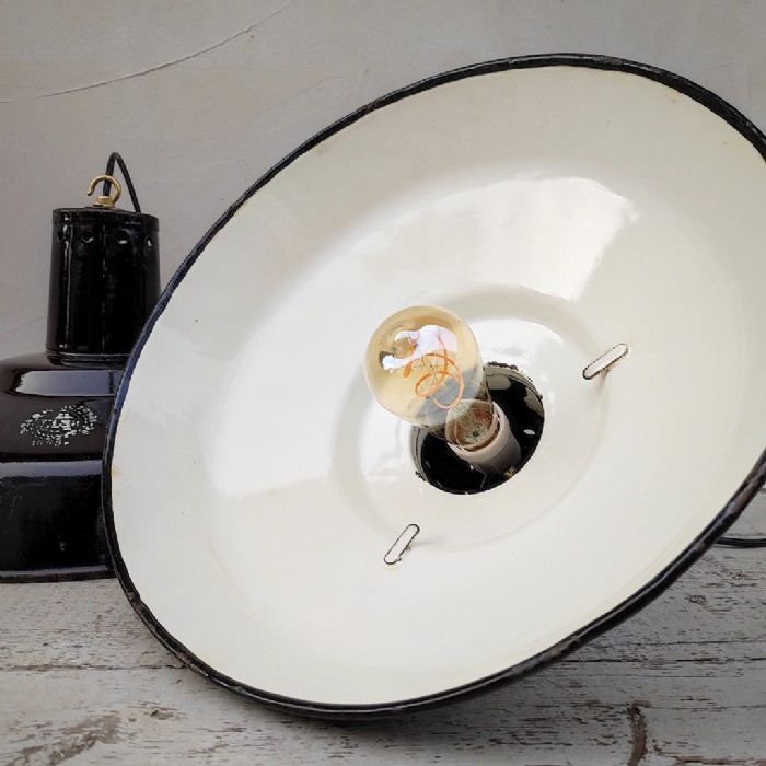 Miniatura dell'articolo Lampade industriali a sospensione vintage (coppia) - Oggetto n.230