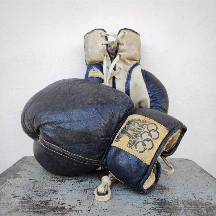 Miniatura dell'articolo Guantoni da boxe Vintage Olimpiadi Roma 1960 - Oggetto n.191