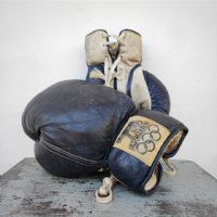Miniatura dell'articolo Guantoni da boxe Vintage Olimpiadi Roma 1960 - Oggetto n.191