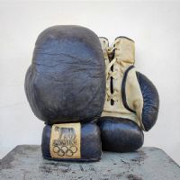 Miniatura dell'articolo Guantoni da boxe Vintage Olimpiadi Roma 1960 - Oggetto n.191