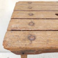 Miniatura dell'articolo Sgabello rurale in legno vintage - Oggetto n.290