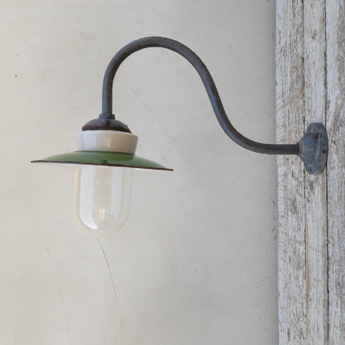 Passa il mouse sull'immagine per ingrandire Lampada industriale da parete ungherese vintage D23 - foto 7