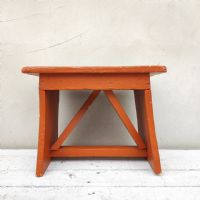 Ingrandisci l'immagine Miniatura dell'articolo Sgabello rurale vintage Sgabello rurale di campagna vintage n.360