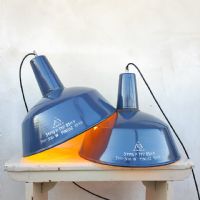 Ingrandisci l'immagine Miniatura dell'articolo Lampada industriale a sospensione Lampade (2) industriali a sospensione ungheresi EKA vintage D41.5 n.378