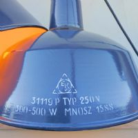 Ingrandisci l'immagine Miniatura dell'articolo Lampada industriale a sospensione Lampade (2) industriali a sospensione ungheresi EKA vintage D41.5 n.378