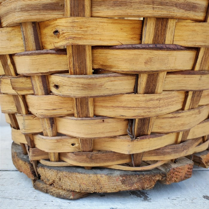 Miniatura dell'articolo Cesta in legno raccolta delle olive vintage - Oggetto n.124
