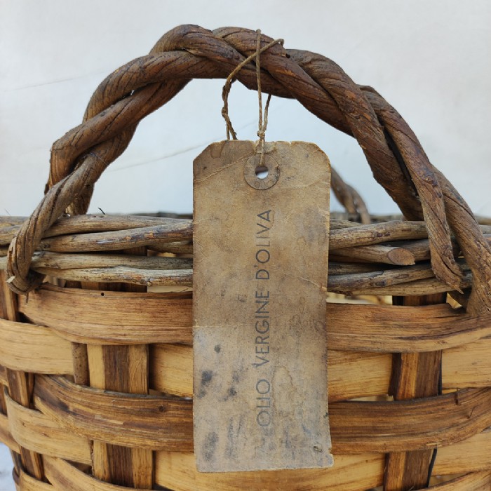 Miniatura dell'articolo Cesta in legno raccolta delle olive vintage - Oggetto n.124