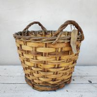 Miniatura dell'articolo Cesta in legno raccolta delle olive vintage - Oggetto n.124