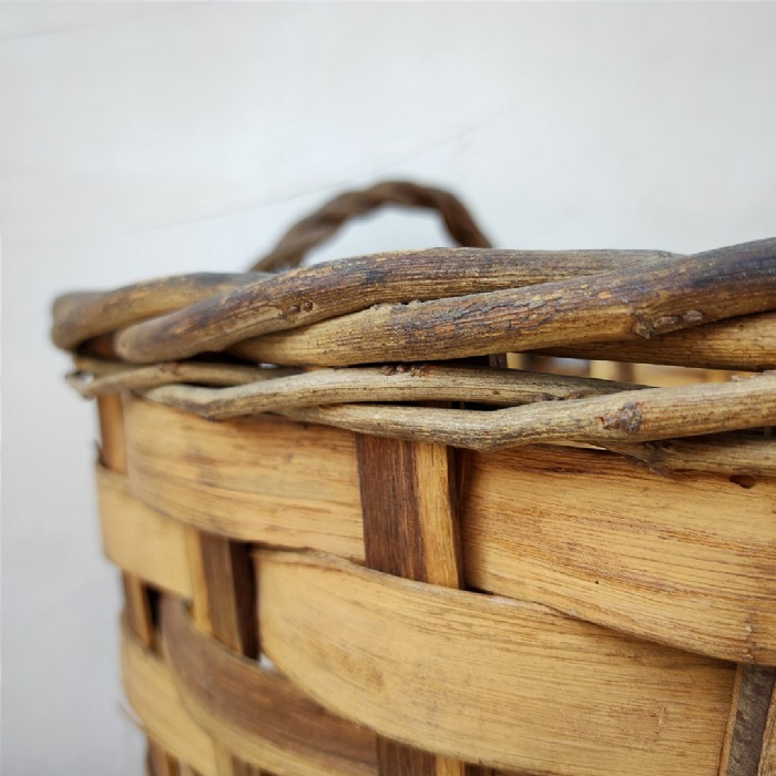 Miniatura dell'articolo Cesta in legno raccolta delle olive vintage - Oggetto n.124