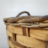 Miniatura dell'articolo Cesta in legno raccolta delle olive vintage - Oggetto n.124