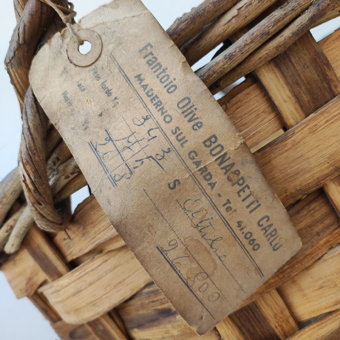 Miniatura dell'articolo Cesta in legno raccolta delle olive vintage - Oggetto n.124