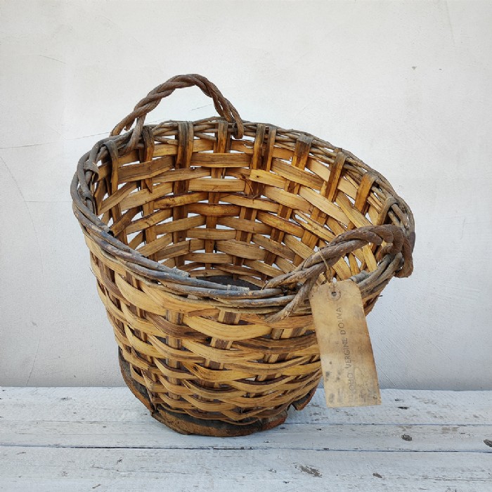 Miniatura dell'articolo Cesta in legno raccolta delle olive vintage - Oggetto n.124