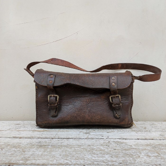 Passa il mouse sull'immagine per ingrandire Borsa da idraulico in cuoio vintage - foto 2