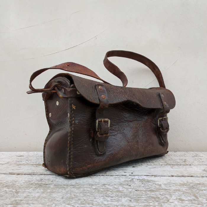 Passa il mouse sull'immagine per ingrandire Borsa da idraulico in cuoio vintage - foto 3