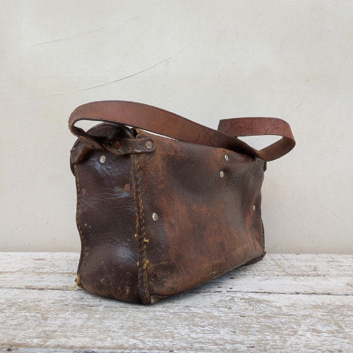 Passa il mouse sull'immagine per ingrandire Borsa da idraulico in cuoio vintage - foto 7