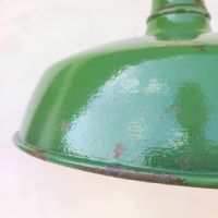 Ingrandisci l'immagine Lampade (2) industriali a sospensione francesi vintage D38 - miniatura 6