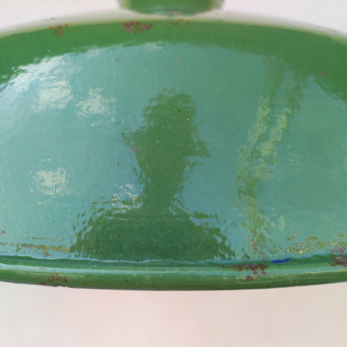 Passa il mouse sull'immagine per ingrandire Lampade (2) industriali a sospensione francesi vintage D38 - foto 5
