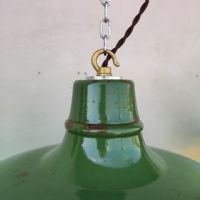 Ingrandisci l'immagine Lampade (2) industriali a sospensione francesi vintage D38 - miniatura 4