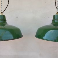 Ingrandisci l'immagine Lampade (2) industriali a sospensione francesi vintage D38 - miniatura 8