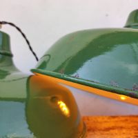 Ingrandisci l'immagine Lampade (2) industriali a sospensione francesi vintage D38 - miniatura 9