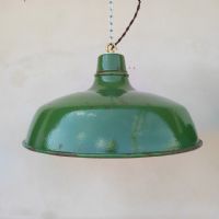 Ingrandisci l'immagine Lampade (2) industriali a sospensione francesi vintage D38 - miniatura 3