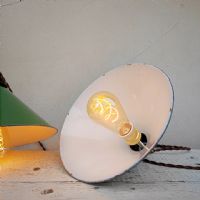 Miniatura dell'articolo Lampada industriale a sospensione Lampade industriali a sospensione vintage (coppia) D26 n.409