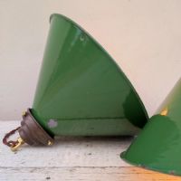 Miniatura dell'articolo Lampada industriale a sospensione Lampade industriali a sospensione vintage (coppia) D26 n.409