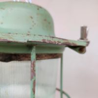 Miniatura dell'articolo Lampada industriale bunker a sospensione vintage Soviet - Oggetto n.47