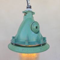 Ingrandisci l'immagine Lampada industriale a sospensione vintage ex Unione Sovietica CCCP - miniatura 3